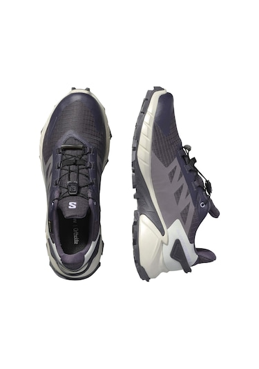 Salomon Supercross 4 Gore-tex Kadın Patika Koşusu Ayakkabısı Gri