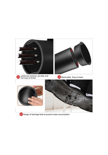 3'ü 1 Arada Mutfak Organizeri - Kaşık, Çatal, Bıçak Mutfak Beyaz - Siyah