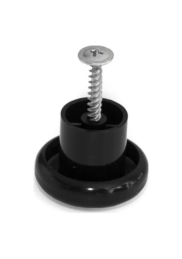 Smikov Mobilya İçin Evrensel Düğme Tipi Kulp 15 Adet 444211738 Siyah