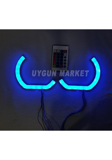 Fiat Egea L Tipi Rgb Angel Halka 4 Adet, 16 Renkli, Far İçi Halka