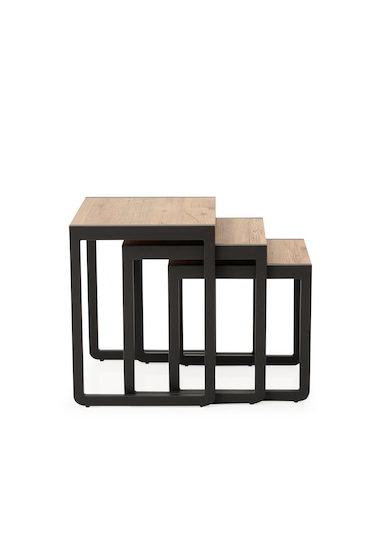 Arpelia Üçlü Zigon Sehpa 50x40x52/45x40x46/40x40x40