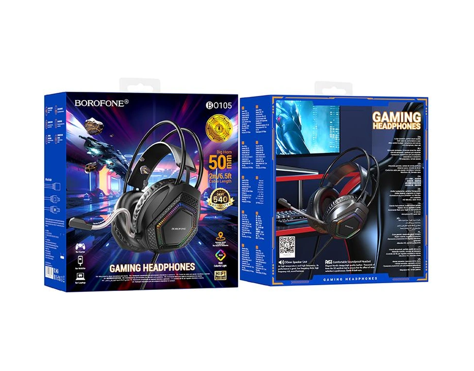 Sones Borofone Bo105 Thunder Kablolu Baş Üstü Oyuncu Kulaklığı