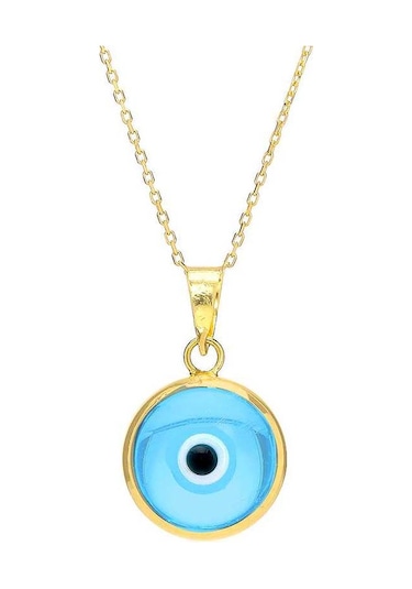 Moom Mücevherat Kadın 14 Ayar Altın Nazar Göz Kolye Ucu N11.40327