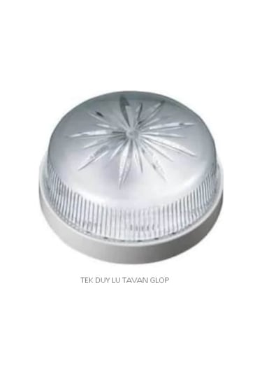Plastik Tavan Armatürü Glop 1Adet Beyaz
