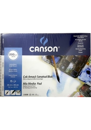 Canson 1557 200 Gr 35 X 50 Cm Mıx Medıa Defter