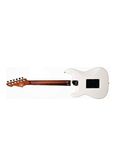 Peavey Raptor Lightning Bolt St 60th Hss Stratocaster Elektro Gitar Gold Hardware - Olympic White