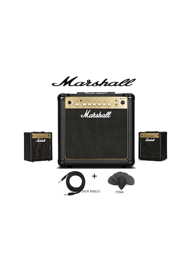 Marshall Mg15Gr 15W Elektro Gitar Amfi Jack Kablo Pena
