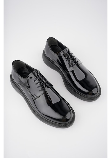 Muggo Smith Garantili Günlük Klasik Hakiki Deri Casual Rahat Ortopedik Kalın Taban Erkek Ayakkabı Siyah - Buz Muggo Smith Garantili Günlük Klasik Hakiki Deri Casual Rahat Ortopedik Kalın Taban Erkek Ayakkabı Siyah - Buz