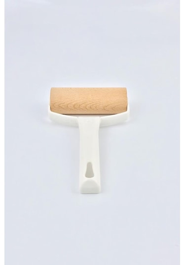 Plastik Saplı Ahşap Döner Rulo Hamur Merdanesi