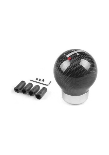 Wondernest Universal Araç Karbon Fiber Vites Topuzu, 5 Vitesli, Otomatik Ve Manuel Şanzıman Uyumlu Std