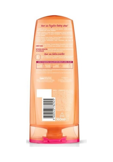 L'Oreal Paris Elseve Dream Long Kolay Tarama Bakım Kremi 3 x 360 ML