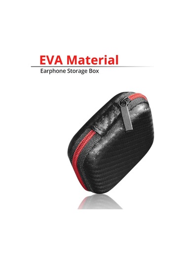 Fonken Kulaklık Tel Düzenleyici Kutusu Mini Saklama Kutusu Eva Taşınabilir Saklama Çantası Kutusu Kulaklık Hafıza Kartı Kablosu Gadget