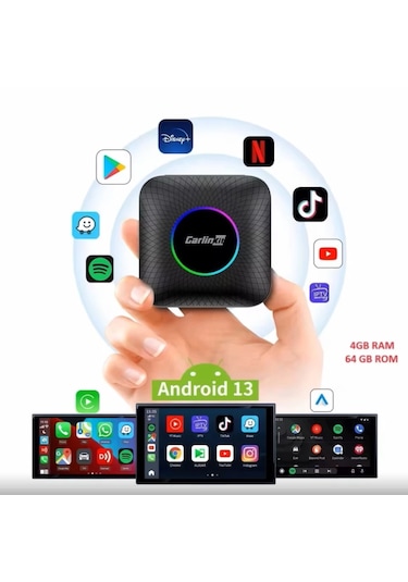 Carlinkit Tbox Ambient Carplay - Android13 4+64gb İmei Kayıtlı
