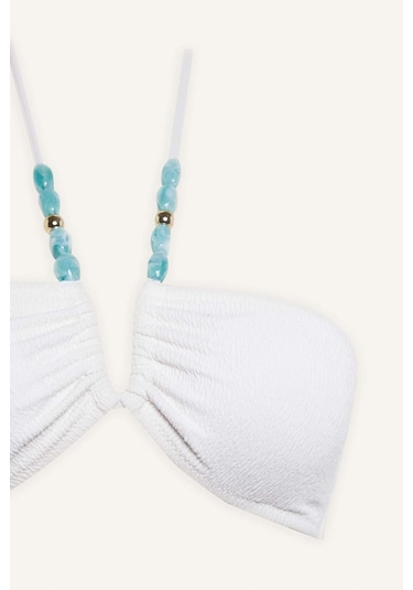 Defacto Regular Fıt Krinkıl Kumaş Bikini Üstü G3771ax26smwt16 Beyaz-wt16