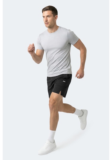 Slazenger Radıant Erkek Cepli Fıtness Siyah Şort Siyah