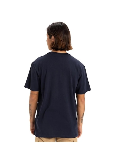 Quiksilver Locked Up Erkek Tişört Lacivert