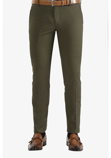 P 1050 Slim Fit Haki Spor Pantolon Haki