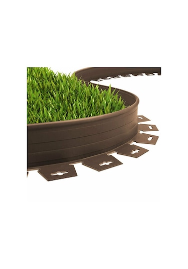 Çim Ayırıcı - Kahverengi, Esnek, Dayanıklı Plastik