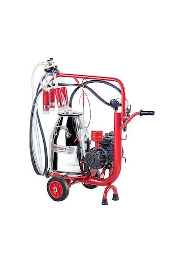 Kurtsan CYK Tek Sağım Kuru Pompa Krom Tek Güğüm 30 L Süt Sağım Makinesi