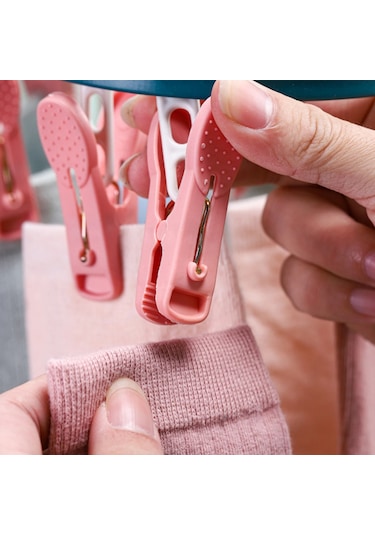 Sarı Elbise Çorap Asın Klip Şapka Askısı Dönebilen Dayanıklı Havlu Mandal Çeşitli Eşyalar Kanca Ev Bahçe Çamaşır Depolama Klip Dolap Organizatör