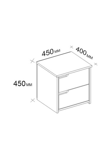 Komodin Monaco  Beyaz
