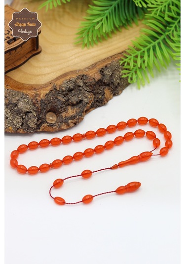 Hareli Turuncu Arpa Kesim Özel Sistem Ateş Kehribar Tesbih 201024763