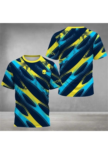 Snapbuy 2025 Yaz Erkek Tenis Tişörtü - Çabuk Kuruyan Spor Üstü, Kısa Kollukoyu Gri Koyu Gri