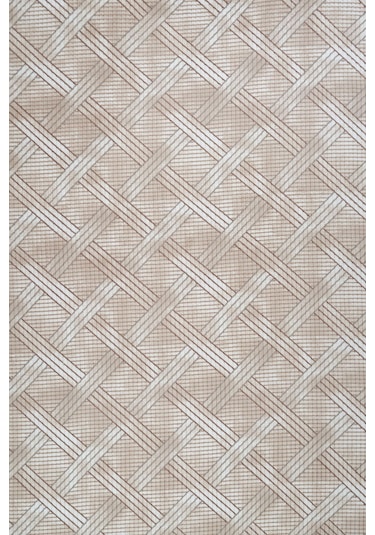 Tropikal Home Relax Konforlu Şık Dekoratif Kaymaz Tabanlı , Yıkanabilir Ve Leke Tutmaz Dört Mevsim Yolluk Kahve