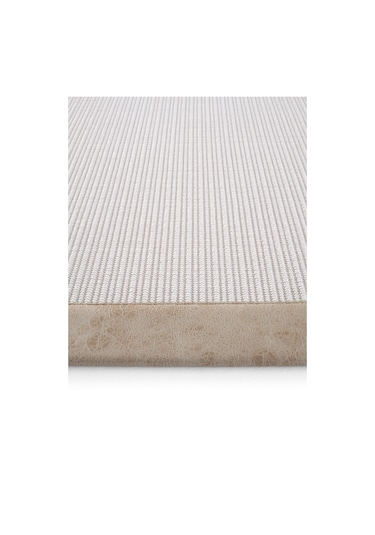 Cool Halı Oslo M60 Beyaz Mutfak Halısı Leke Tutmaz Tezgah Önü Yolluk Dokuma Bordürlü Sisal Halı