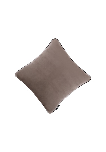 Biyeli Kırlent Yastık Kılıfı Vizon Rengi 45x45