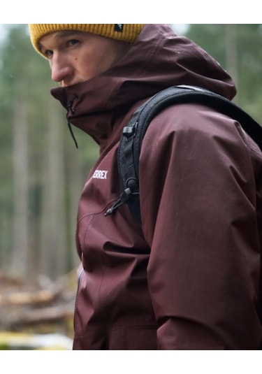 Adidas Ib4260 Goretex Terrex Yağmurluk Bordo