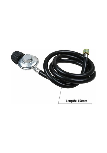 Pazly Propan Tankı Uzatma Hortumu Ve Regülatörü - Gazlı Barbekü Izgara Isıtıcı Lp Siyah