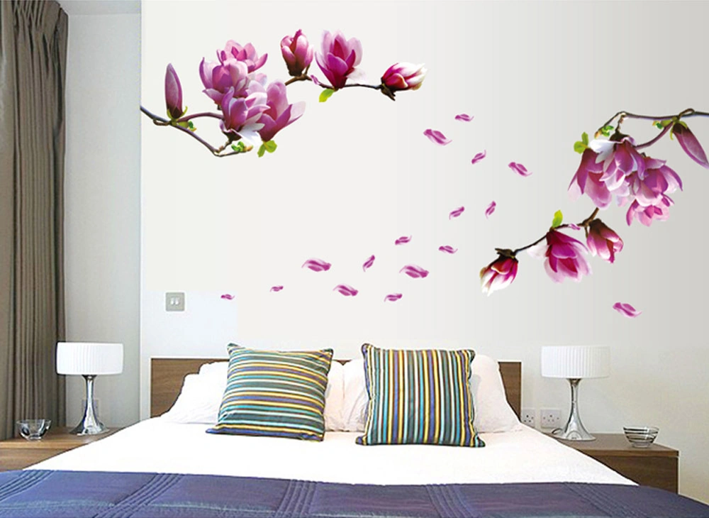 Geeksen Pvc Duvar Sticker Gül Desenli 70x50cm - Taşınabilir Yeniden Kullanıma Uygun - Oturma Odası, Çalışma Odası Dekorasyonu Ay7105 Diğer