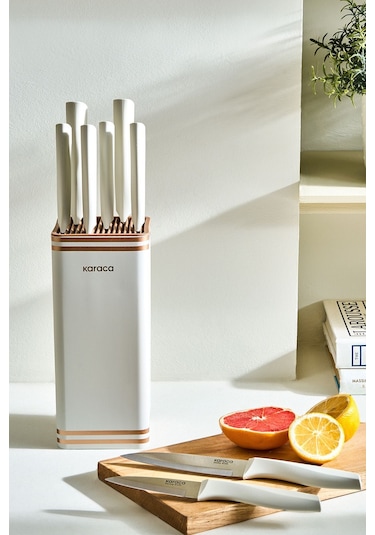 Karaca  Megacut Square 9 Parça Krem Bıçak Seti