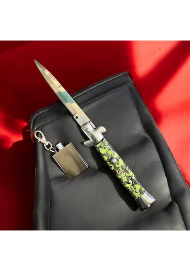 Taşkafa Kurukafa Ramiz Dayı Çakı Set Yeşil