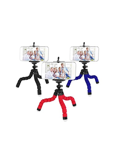Cep Telefonu Tripod Mini Esnek Sünger Ahtapot Şekilli Tripod Akıllı Telefon Kamera Bükülebilir Tripod Diğer