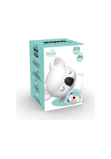 Dhink Silikon Şarjlı Gece Lambası Koala Coco Beyaz