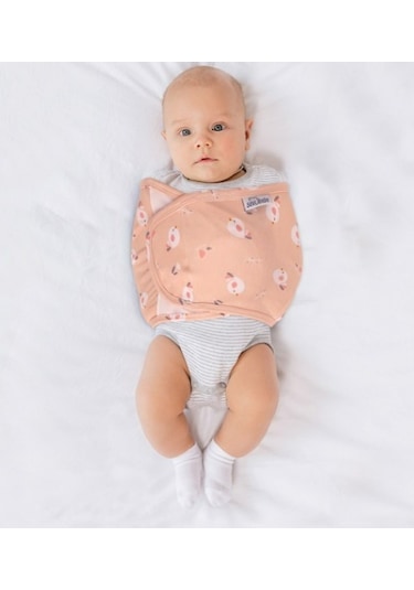 Sevi Bebe 504.194 Bebe Kundak Kemer 0-3 Ay Neşeli Kuş Desen Somon