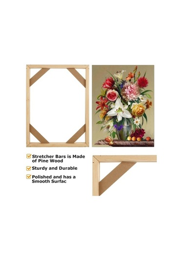 Ulzyvf Yap Yağlıboya Tuval Tablolar Seti, Set Masif Kendin İnç İçin Çerçeve Ahşap 2 16x20 Xw