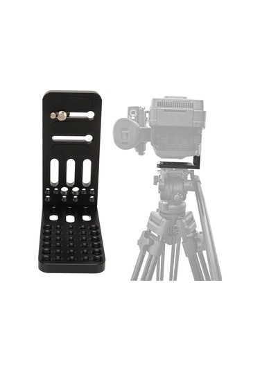 Geeroyoo Kamera L Braketi, Dikey-yatay Çekim, 20kg Yük Kapasitesi, Tripod Uyumlu, Alüminyum Allyüzeyli, Profesyonel Fotoğraf-video Erişkinleri İçin Hızlı Montaj Plakası