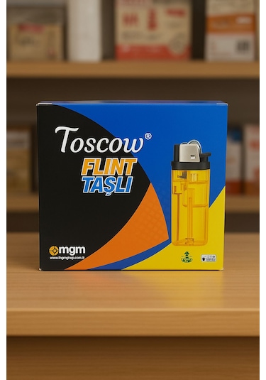 Toscow Taşlı Çakmak 50 Li Paket Şeffaf