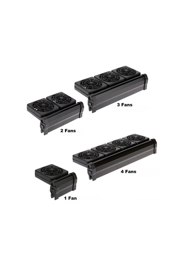 Geeksen Akvaryum Soğutma Fanı - Güçlü Soğutma, 2 Seviye Rüzgar Ayarı, 1 Lüftü, Amerikan Standartı