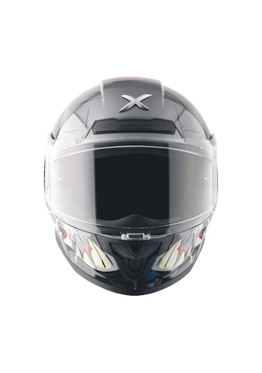 Axor Saber Savage - Athena Grey Grey Ece 22.06 Kapalı Kask Gri - Titanyum