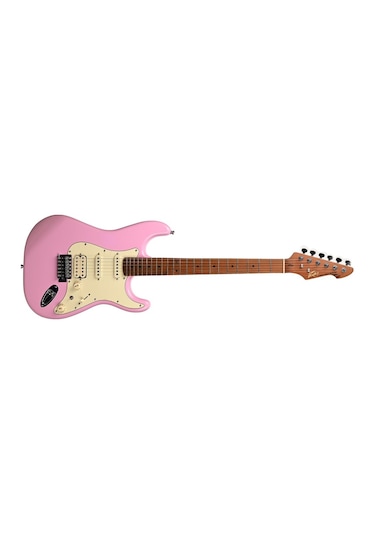 Peavey Raptor Lightning Bolt St Hss Stratocaster Elektro Gitar Shell Pink