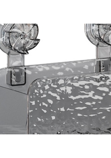 Suntek Vantuzlu Duş Organizatörü Mutfaklar Banyolar Için Gri