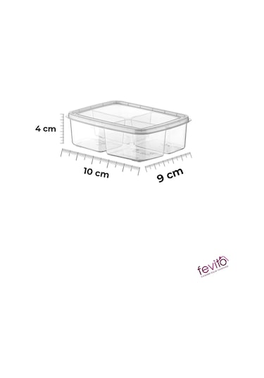 Mikrodalga Ve Difrizde Kullanılabilen Saklama Kabı Seti 3 Lu Beyaz S-413 Şeffaf