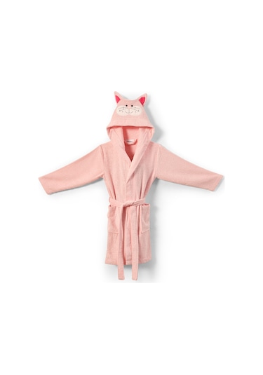 Kitty Bornoz 6-8 Yaş Pembe Pembe