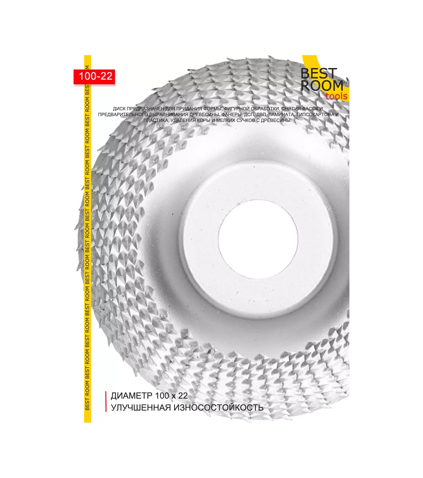 Best Room Ahşap İçin Eğme Diski, Açılı Taşlama Makinesi İçin Aşındırıcı Disk 100x22mm 156390427