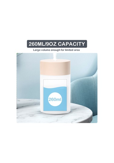 Fosenze Ev Ve Araç Kullanıma Uygun Usb Nemlendirici Aromaterapi Makinesi - Renkli Işık Ve Otomatik Kapanma Özelliği + 10 Pamuk Sapı Pembe