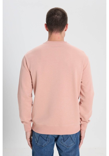 Wrangler Regular Fit Normal Kesim Pembe Erkek Sweatshirt Pembe